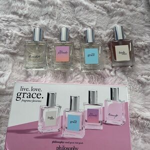 Philosophy Fragrance Collection with Colorful Labels